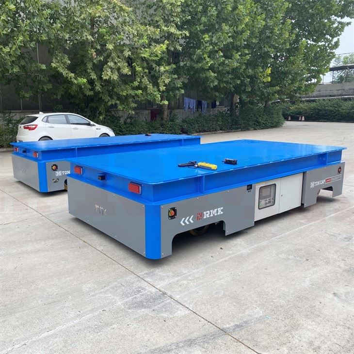 35 Tons Injection Mold Battery Trackless Transfer Cart factory